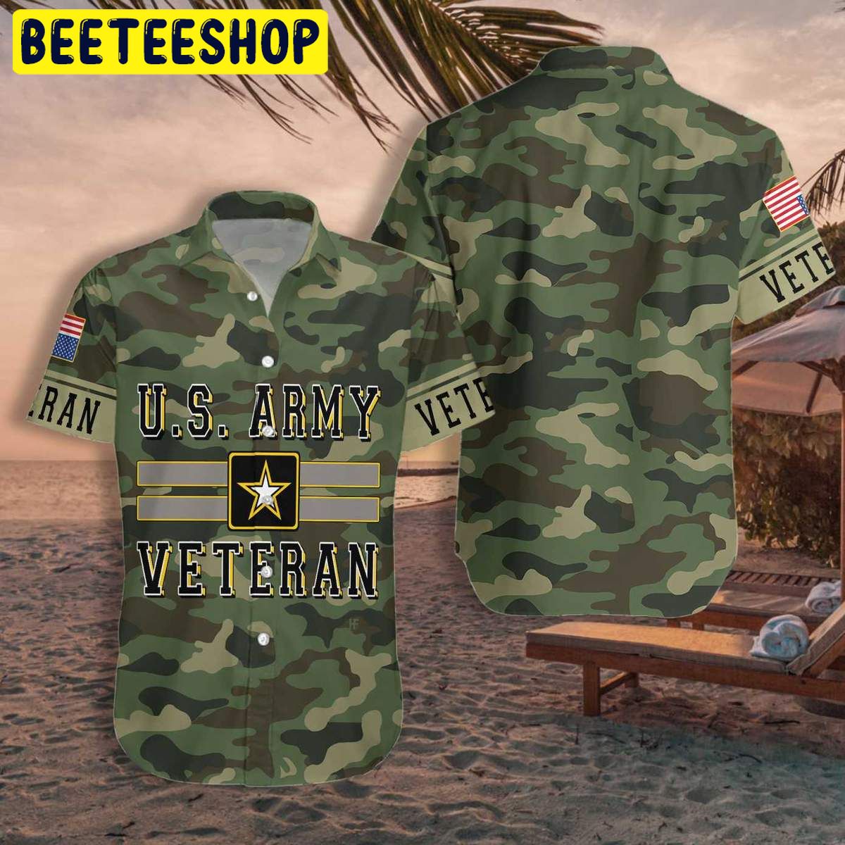 The US Army Veteran Trending Hawaiian Shirt The US Army Veteran Trending Hawaiian Shirt