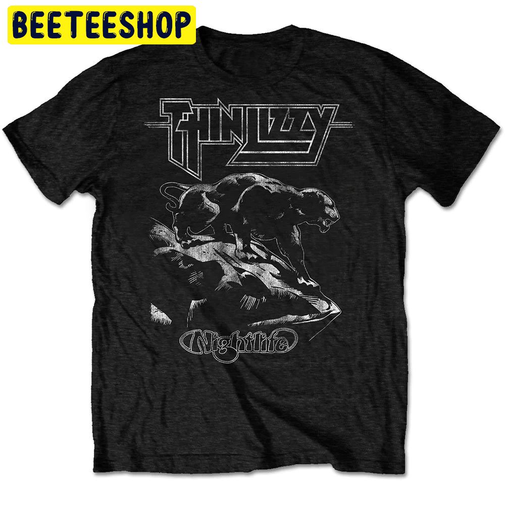 Thin Lizzy Nightlife Bw Trending Unisex Shirt Thin Lizzy Nightlife Bw Trending Unisex Shirt