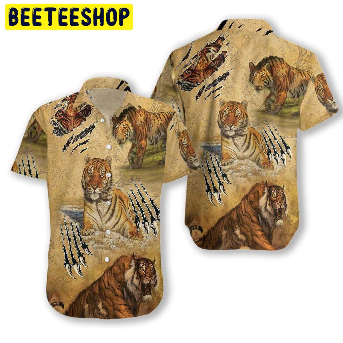 Tiger Claw Trending Hawaiian Shirt Tiger Claw Trending Hawaiian Shirt
