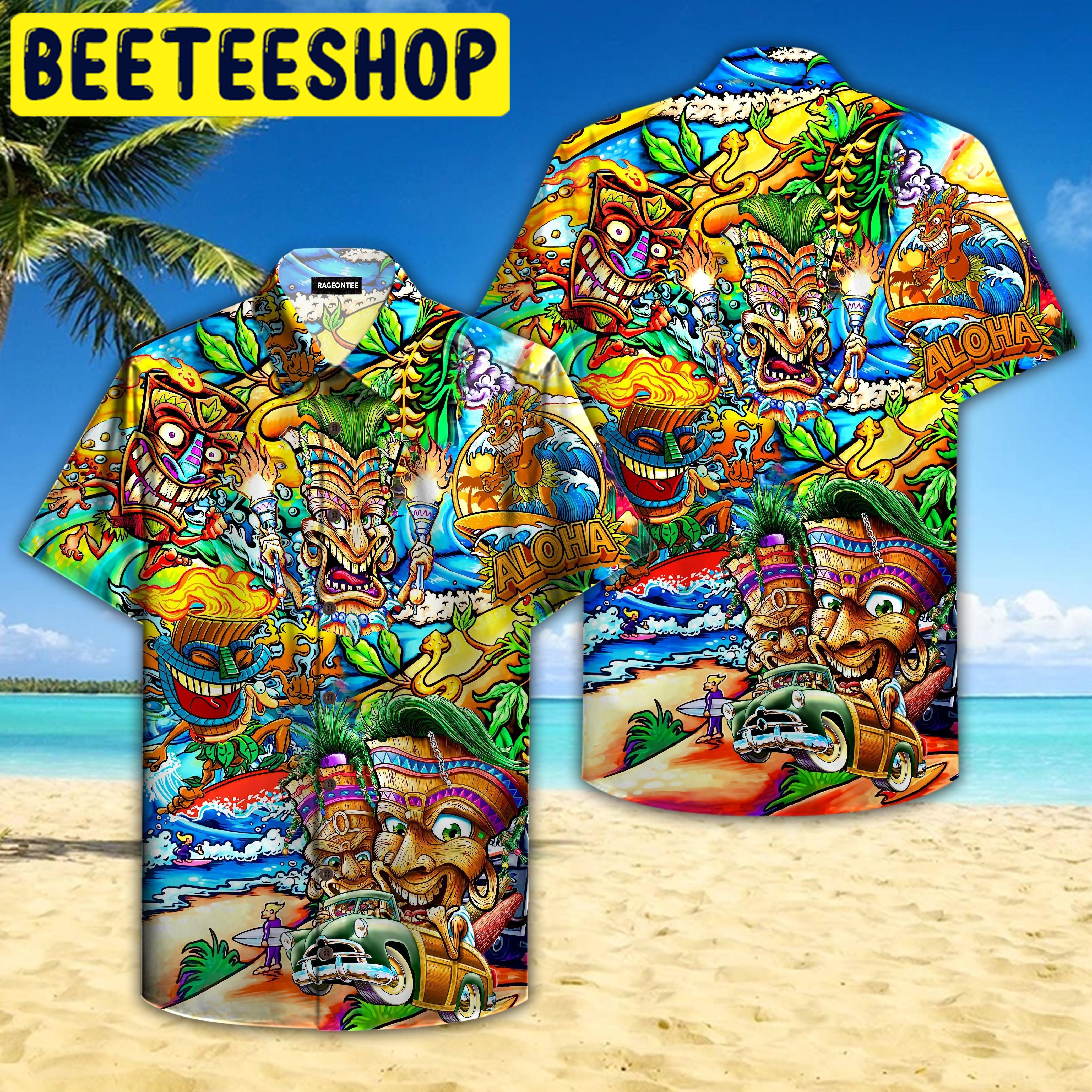 Tiki Awesome Funny Hawaiian Shirt Tiki Awesome Funny Hawaiian Shirt