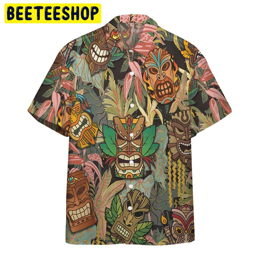 Tiki Head Trending Hawaiian Shirt Tiki Head Trending Hawaiian Shirt