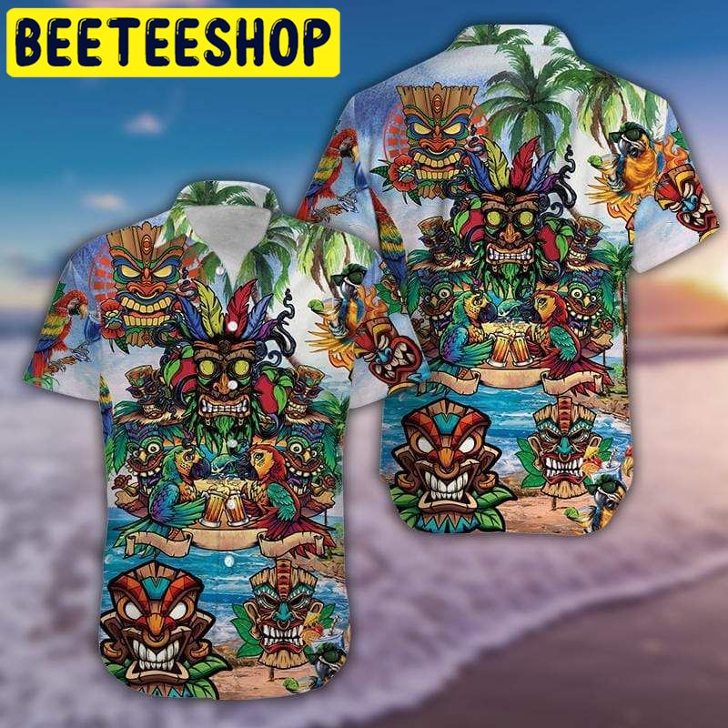 Tiki On The Beach Hawaiian Shirt Tiki On The Beach Hawaiian Shirt