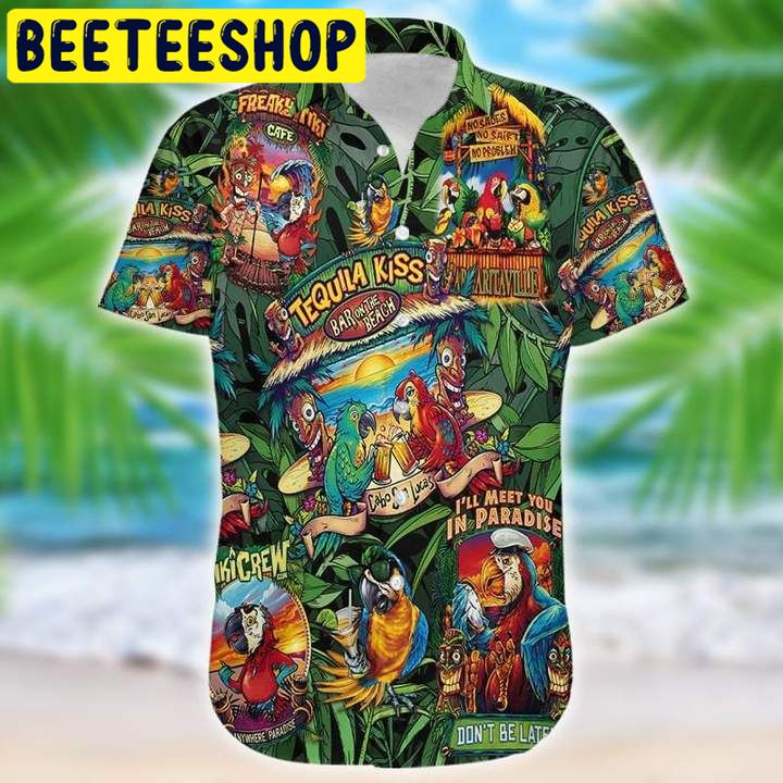 Tiki Parrot Hawaiian Shirt Tiki Parrot Hawaiian Shirt