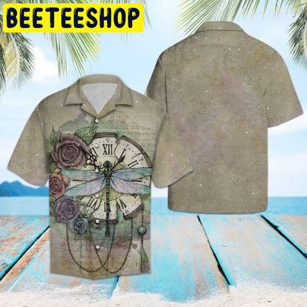 Time Flies Dragonfly Hawaiian Shirt Time Flies Dragonfly Hawaiian Shirt