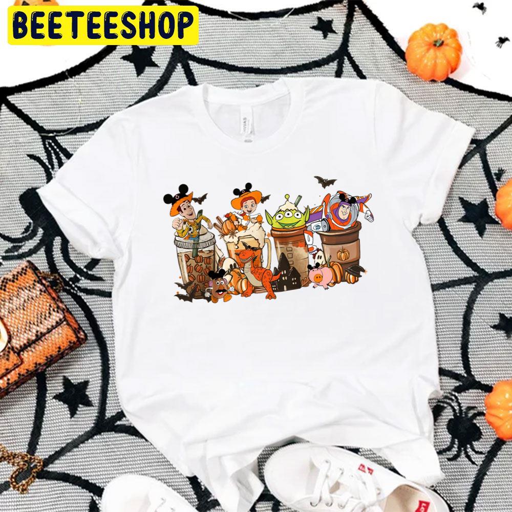 Toy Story Fall Coffee Cup Halloween Trending Unisex T-Shirt Toy Story Fall Coffee Cup Halloween Trending Unisex T-Shirt