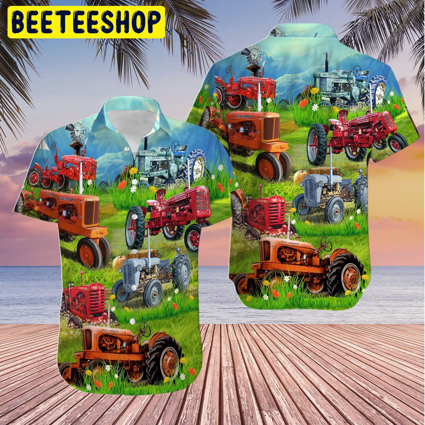 Tractor Farmer Funny Aloha Trending Hawaiian Shirt Tractor Farmer Funny Aloha Trending Hawaiian Shirt