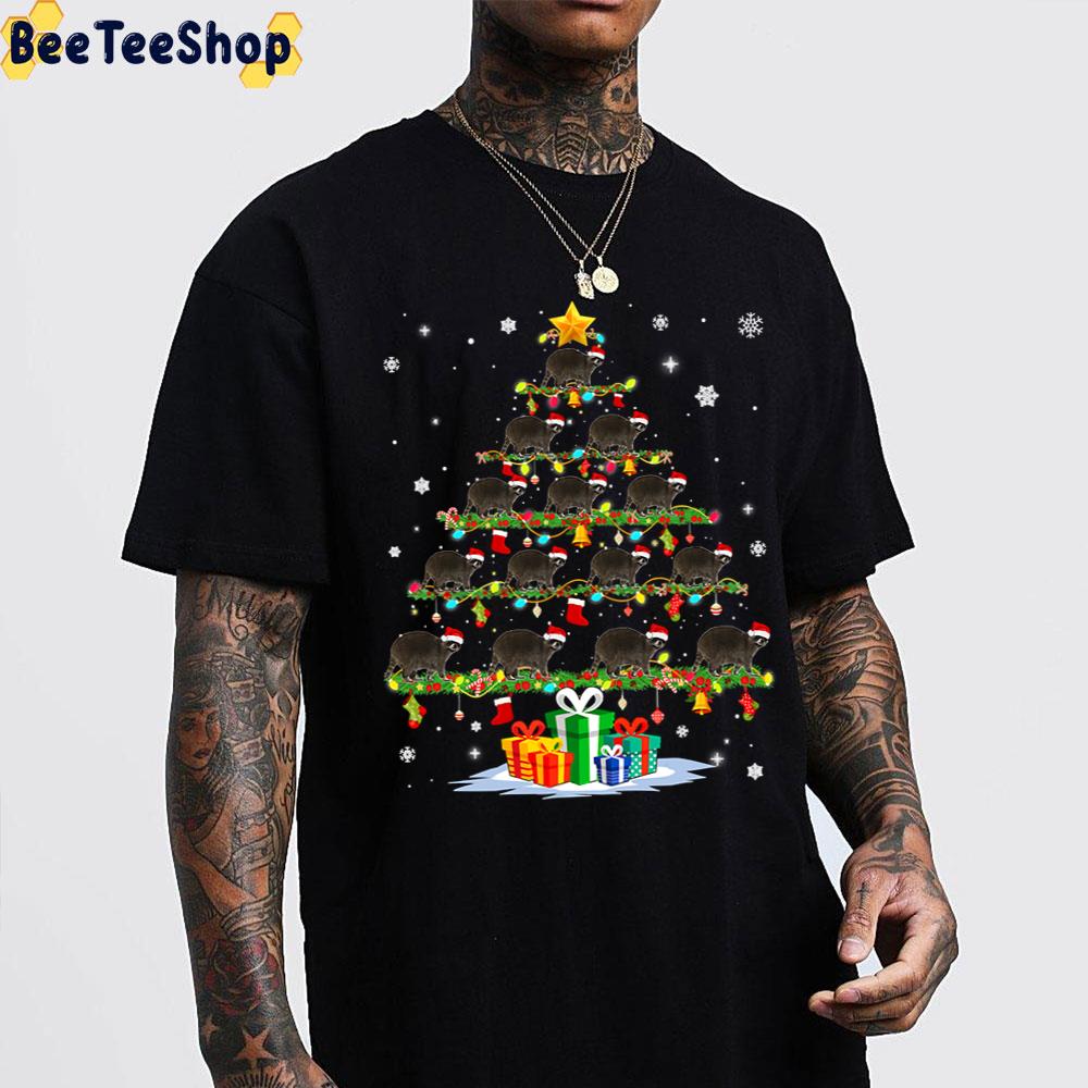 Tree Light Raccoon Lover Christmas Trending Unisex T-Shirt Tree Light Raccoon Lover Christmas Trending Unisex T-Shirt