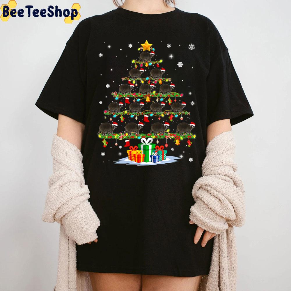 Tree Light Raccoon Lover Christmas Trending Unisex T-Shirt Tree Light Raccoon Lover Christmas Trending Unisex T-Shirt