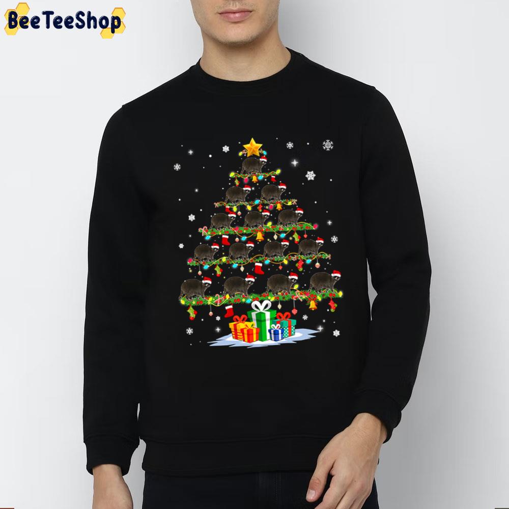 Tree Light Raccoon Lover Christmas Trending Unisex T-Shirt Tree Light Raccoon Lover Christmas Trending Unisex T-Shirt