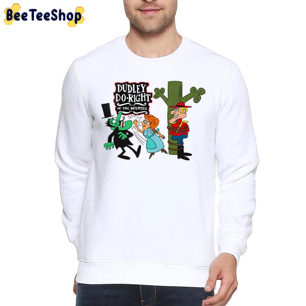 Tribute To Jay Ward Cartoons Dudley Tied Up And Nell Socking Snidely Whiplash Trending Unisex T-Shirt Tribute To Jay Ward Cartoons Dudley Tied Up And Nell Socking Snidely Whiplash Trending Unisex T-Shirt