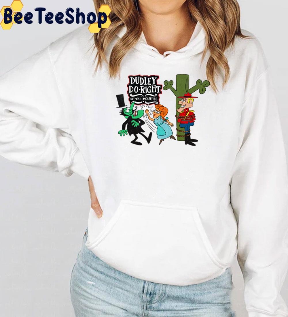 Tribute To Jay Ward Cartoons Dudley Tied Up And Nell Socking Snidely Whiplash Trending Unisex T-Shirt Tribute To Jay Ward Cartoons Dudley Tied Up And Nell Socking Snidely Whiplash Trending Unisex T-Shirt