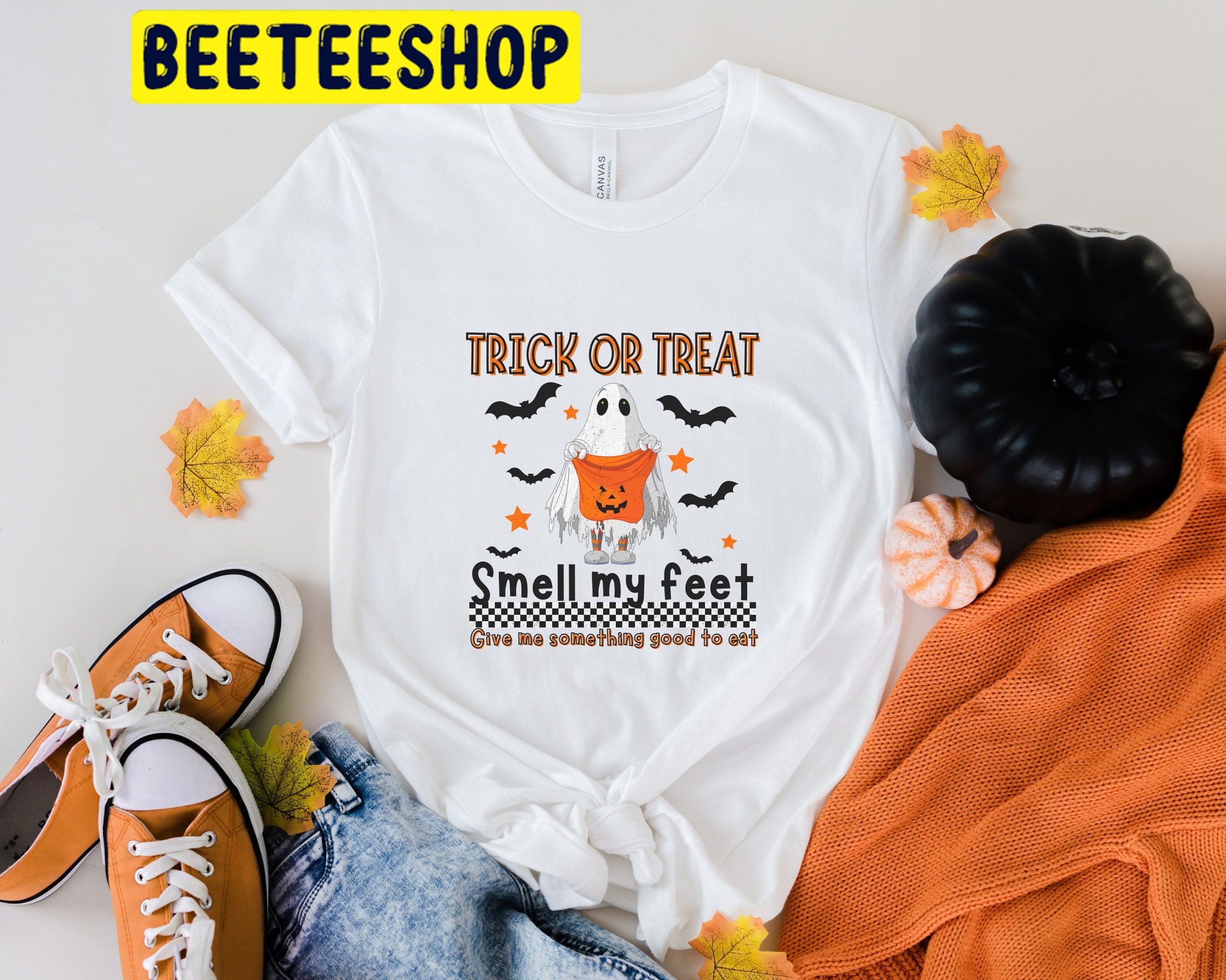 Trick Or Treat Smell My Feet HalloweenTrending Unisex Shirt Trick Or Treat Smell My Feet HalloweenTrending Unisex Shirt