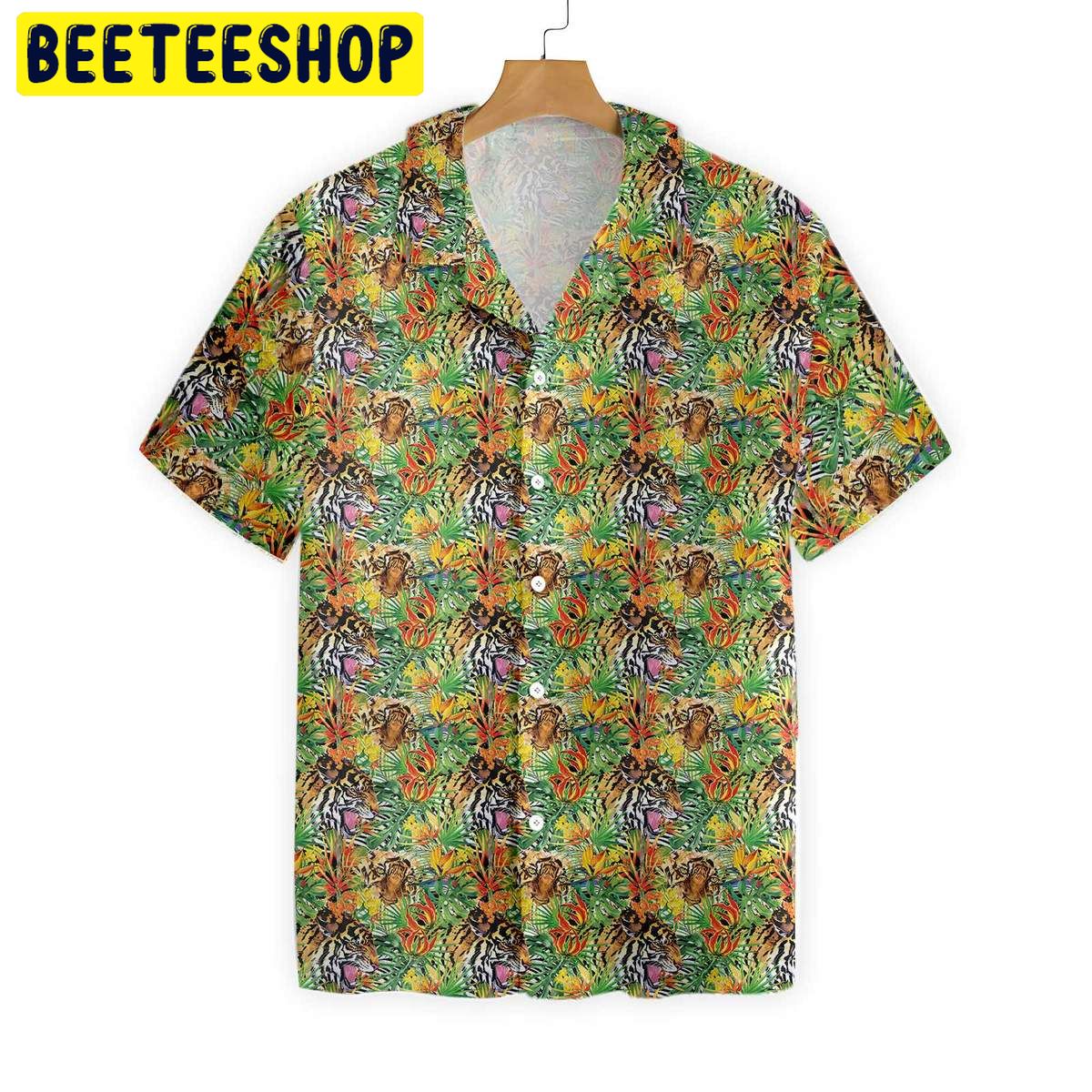 Tropical Jungle Tiger Trending Hawaiian Shirt Tropical Jungle Tiger Trending Hawaiian Shirt