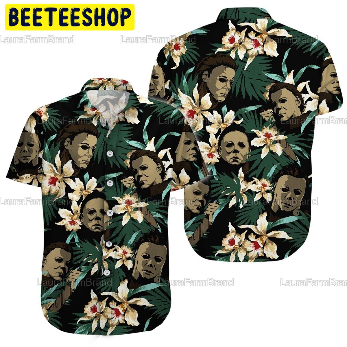 Tropical Michael Myers Halloween Trending Hawaiian Shirt Tropical Michael Myers Halloween Trending Hawaiian Shirt