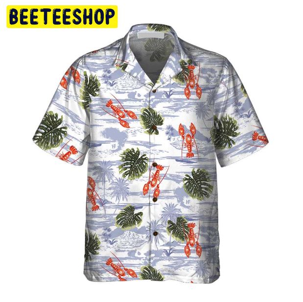 Tropical Pattern And Lobster Trending Hawaiian Shirt Tropical Pattern And Lobster Trending Hawaiian Shirt
