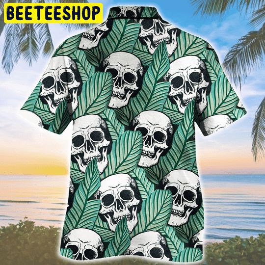 Tropical Skull Pattern Trending Hawaiian Shirt Tropical Skull Pattern Trending Hawaiian Shirt