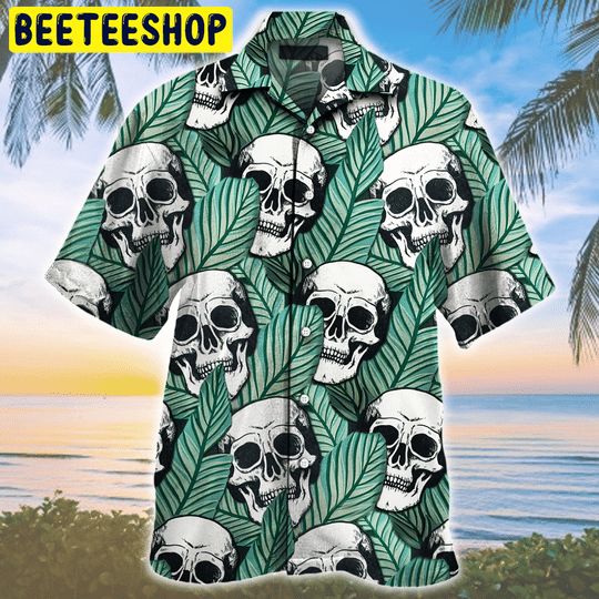 Tropical Skull Pattern Trending Hawaiian Shirt Tropical Skull Pattern Trending Hawaiian Shirt