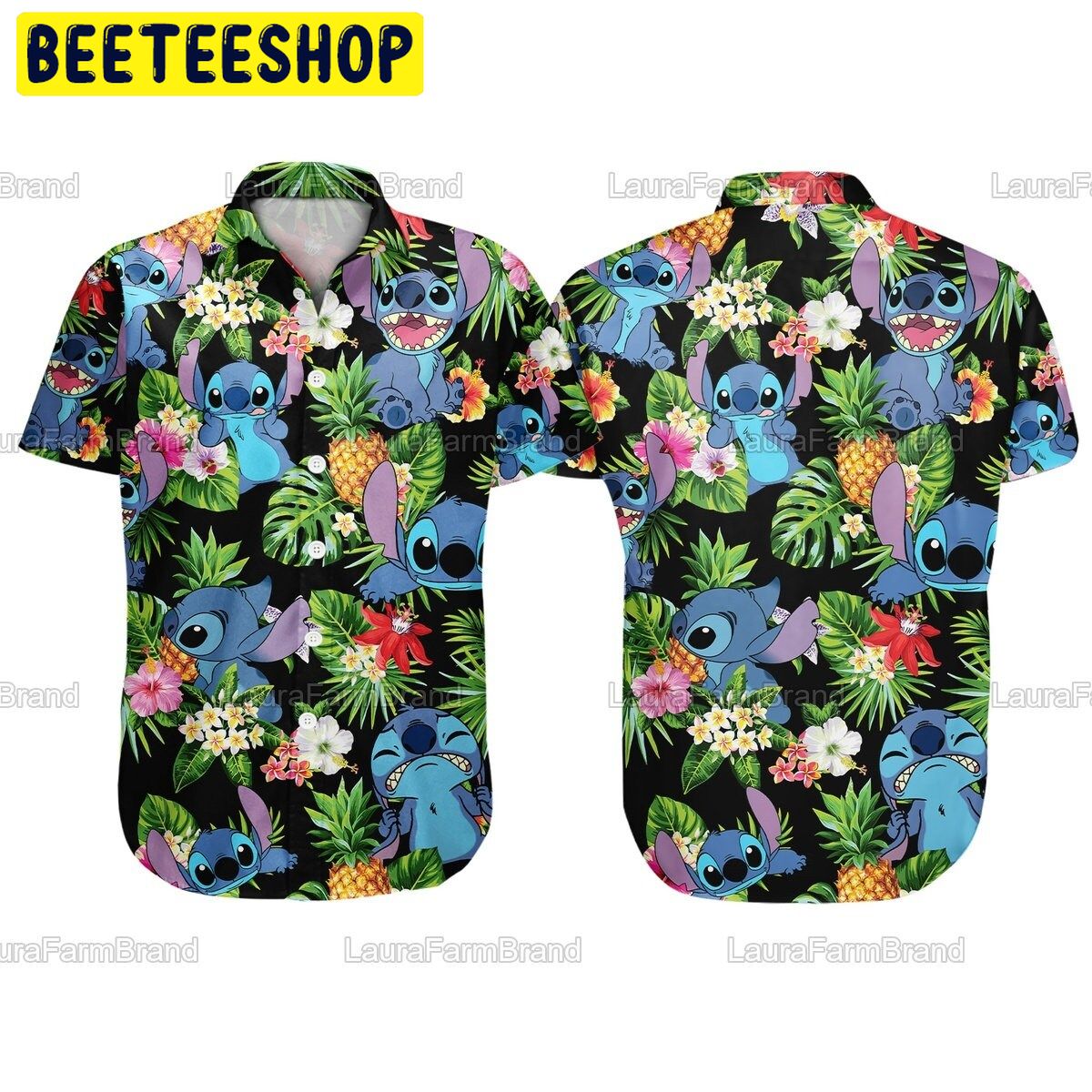 Tropical Stitch Ahola Beach Trending Hawaiian Shirt Tropical Stitch Ahola Beach Trending Hawaiian Shirt