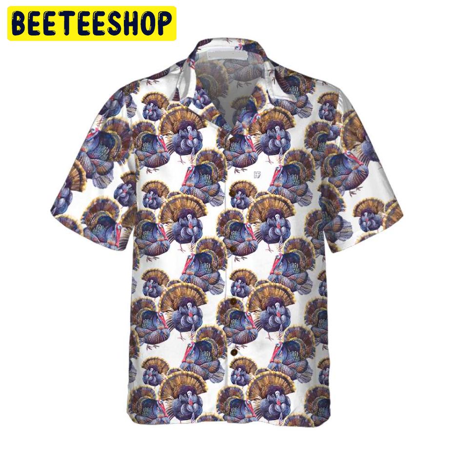 Turkey Chicken Pattern Trending Hawaiian Shirt Turkey Chicken Pattern Trending Hawaiian Shirt