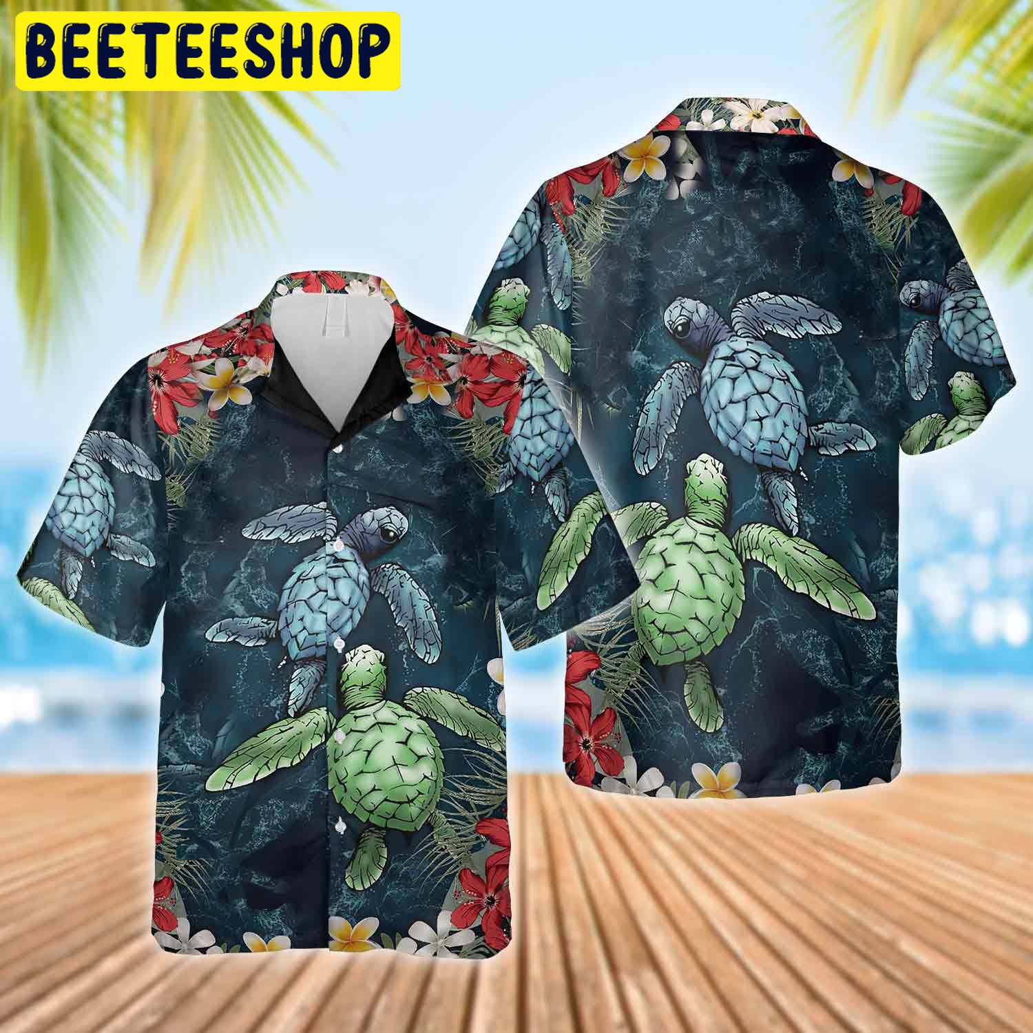 Turtle 3d Trending Hawaiian Shirt Turtle 3d Trending Hawaiian Shirt