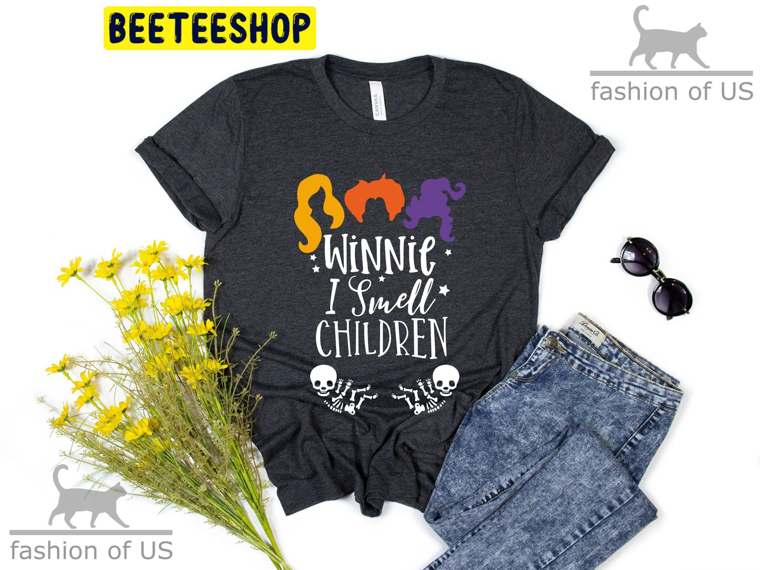 Twins Pregnancy Announcement Winnie I Smell A Child Skeleton Halloween Trending Unisex Shirt Twins Pregnancy Announcement Winnie I Smell A Child Skeleton Halloween Trending Unisex Shirt