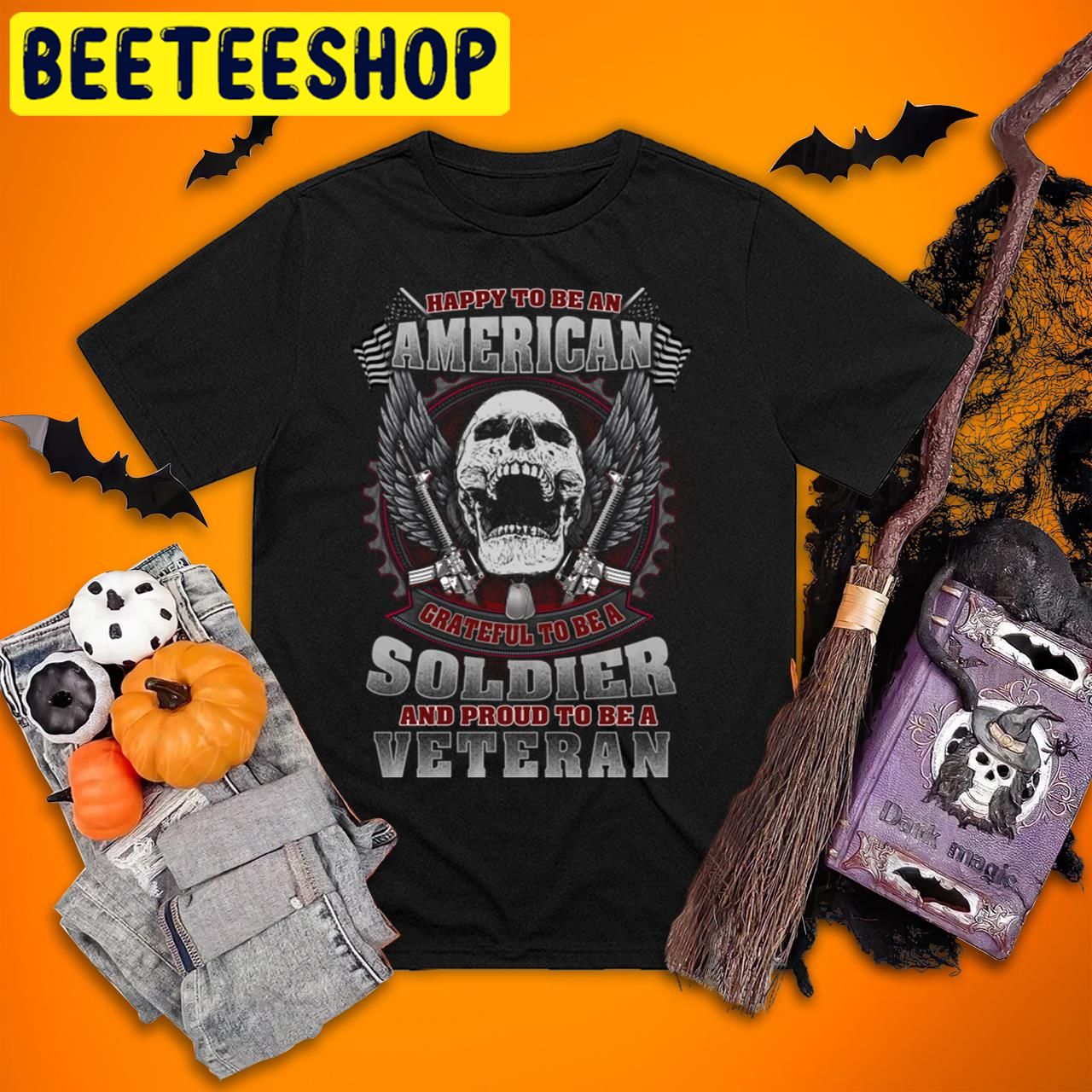 US Soldier Veteran Military Patriotic Army Veteran Halloween Trending Unisex T-Shirt US Soldier Veteran Military Patriotic Army Veteran Halloween Trending Unisex T-Shirt