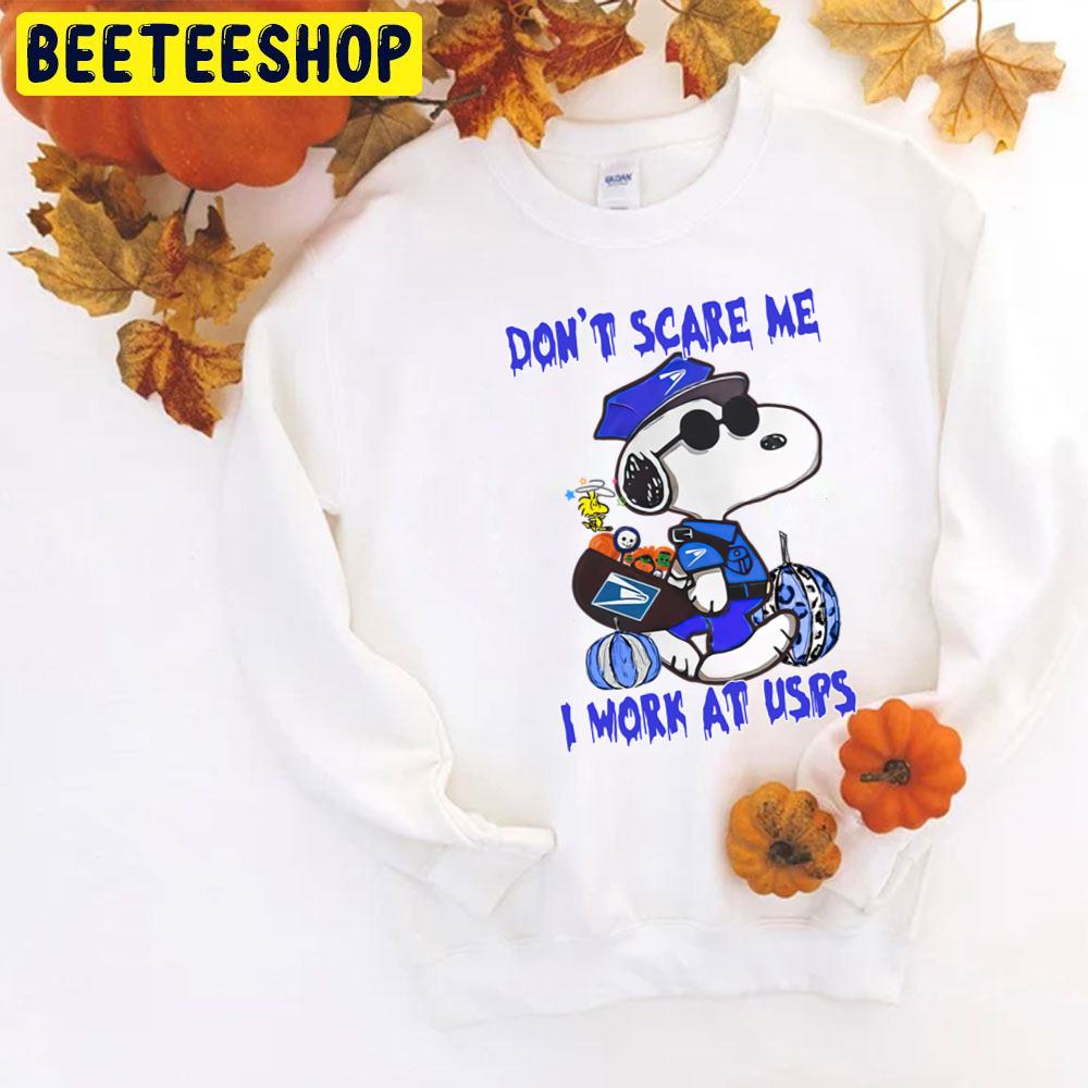 Usps Halloween Snoopy Don't Scare Me I Work At Usps Trending Unisex T-Shirt Usps Halloween Snoopy Don't Scare Me I Work At Usps Trending Unisex T-Shirt