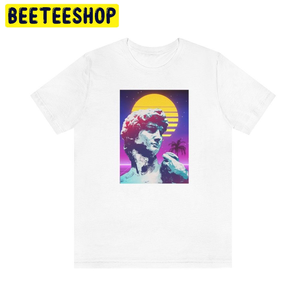 Vaporwave Statue Cyber Punk Style Trending Unisex Shirt Vaporwave Statue Cyber Punk Style Trending Unisex Shirt