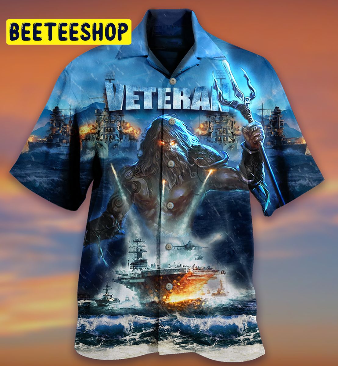 Veteran And Ocean Trending Hawaiian Shirt Veteran And Ocean Trending Hawaiian Shirt