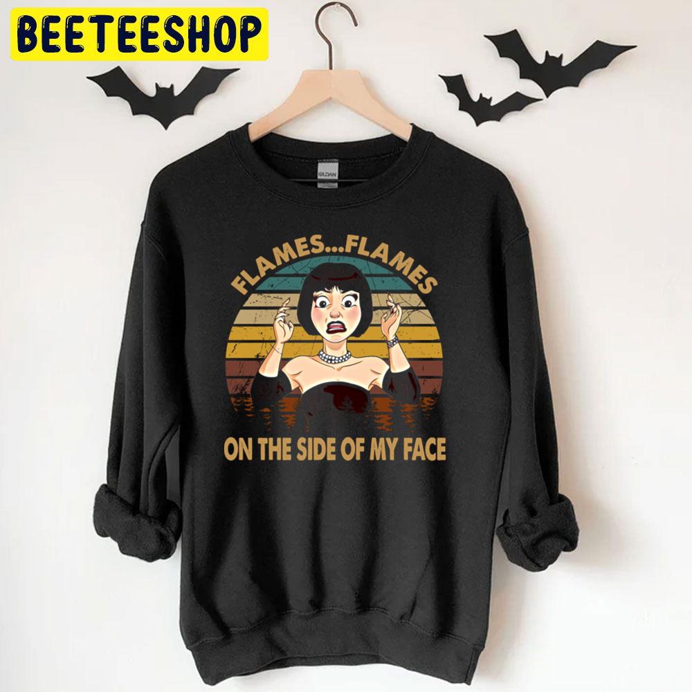 Vintage Design Clue Films Flames...Flames On The Side Of My Face Halloween Trending Unisex T-Shirt Vintage Design Clue Films Flames...Flames On The Side Of My Face Halloween Trending Unisex T-Shirt