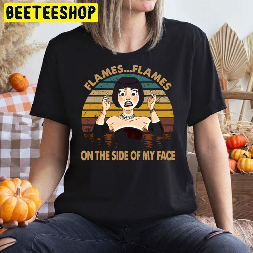 Vintage Design Clue Films Flames...Flames On The Side Of My Face Halloween Trending Unisex T-Shirt Vintage Design Clue Films Flames...Flames On The Side Of My Face Halloween Trending Unisex T-Shirt