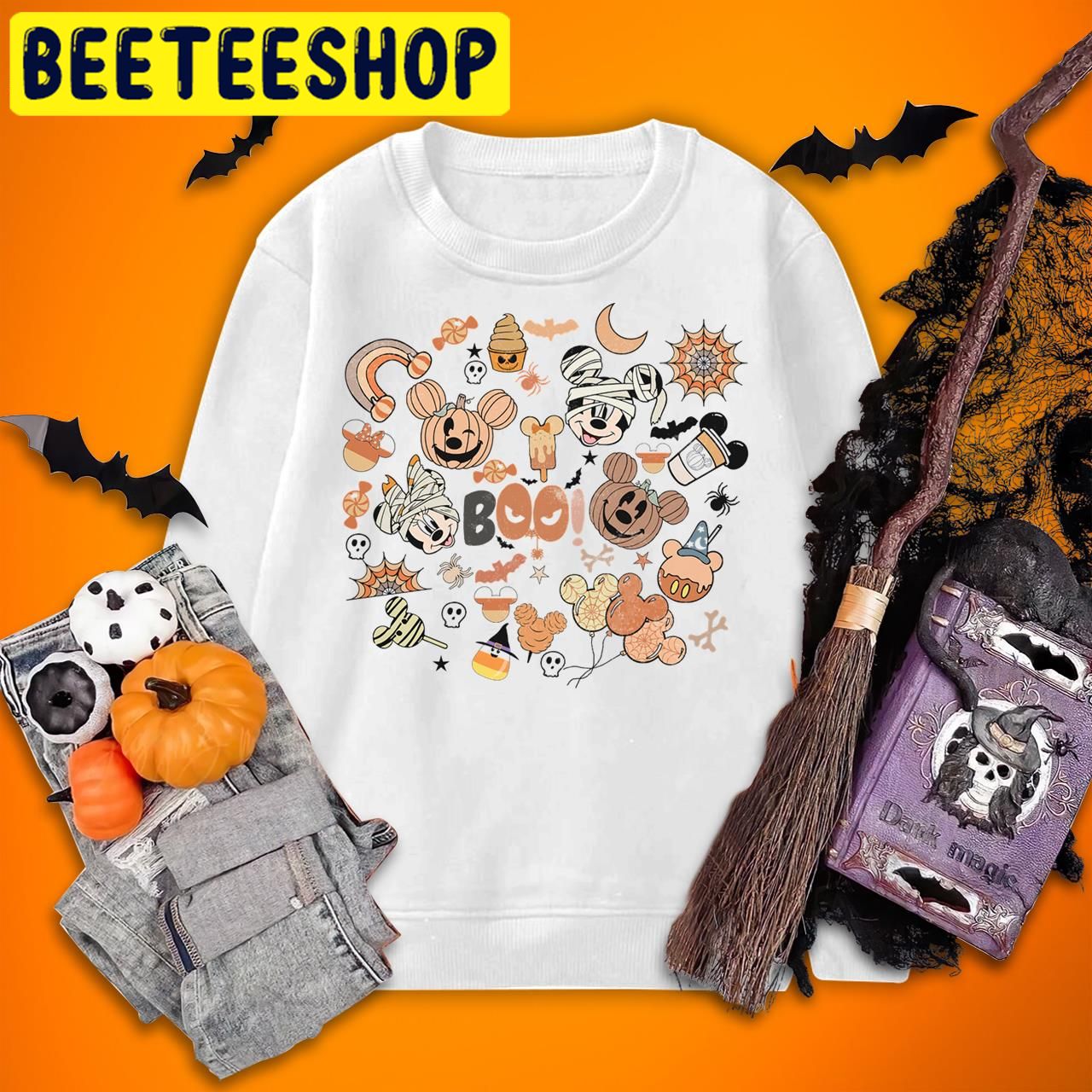 Vintage Disney Boo Disney Spooky Seasons Halloween Trending Unisex T-Shirt Vintage Disney Boo Disney Spooky Seasons Halloween Trending Unisex T-Shirt