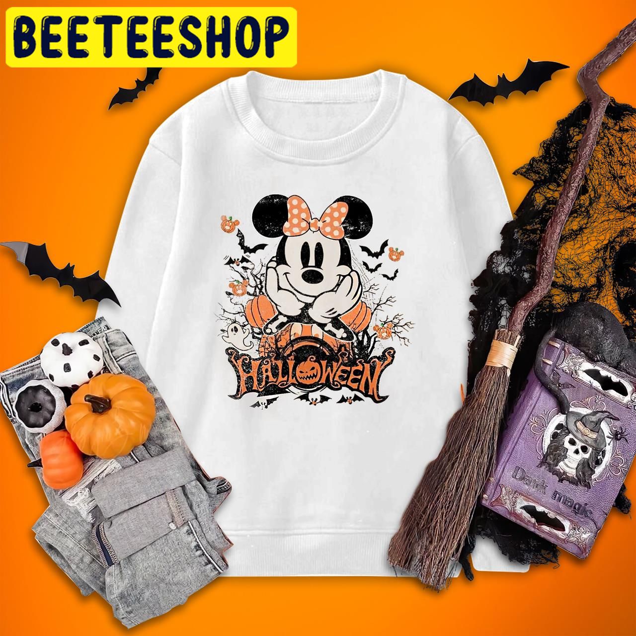 Vintage Disney Characters Minnie Mouse Halloween Trending Unisex T-Shirt Vintage Disney Characters Minnie Mouse Halloween Trending Unisex T-Shirt