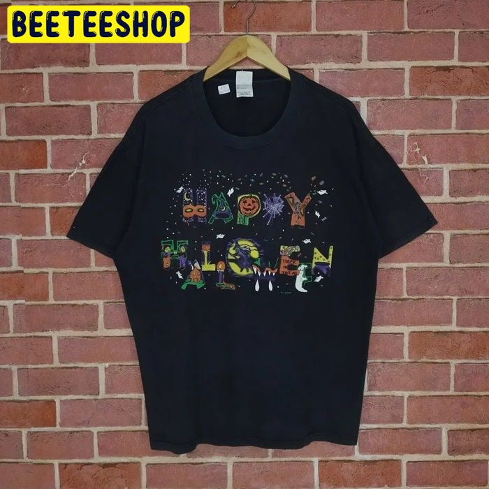 Vintage Happy Halloween Graphics Horror Scary Trending Unisex Shirt Vintage Happy Halloween Graphics Horror Scary Trending Unisex Shirt