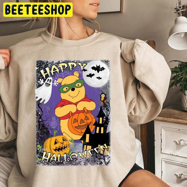Vintage Happy Halloween Winnie The Pooh Trending Unisex Shirt Vintage Happy Halloween Winnie The Pooh Trending Unisex Shirt