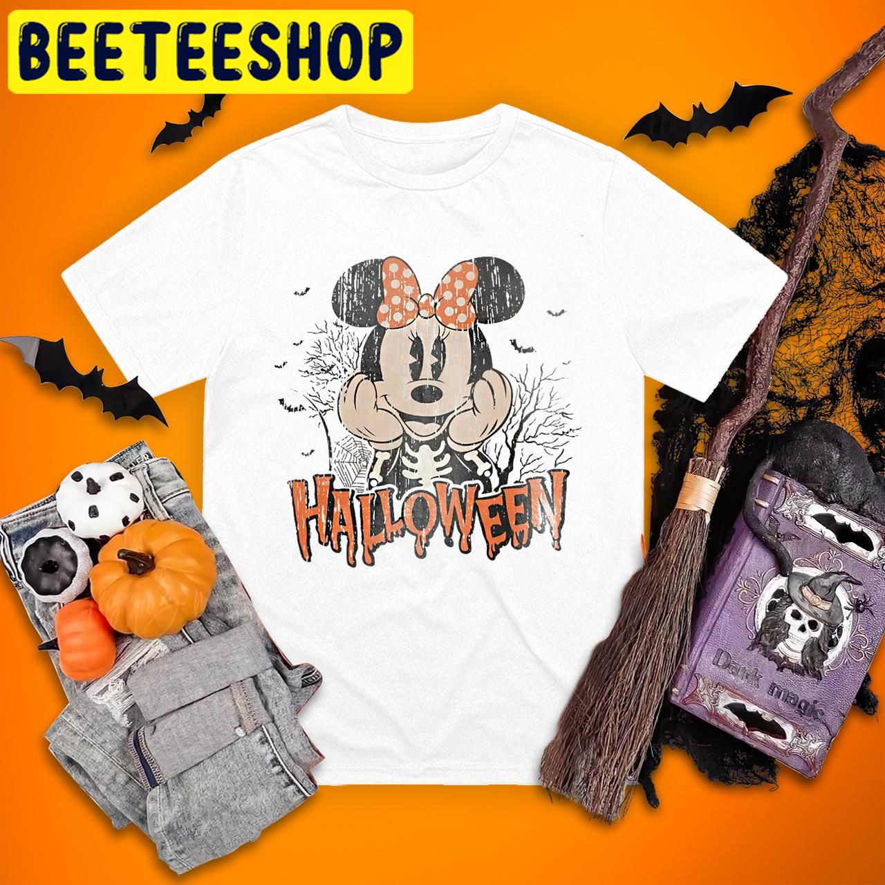 Vintage Mickey Disney Minnie Comfort Color Halloween Trending Unisex T-Shirt Vintage Mickey Disney Minnie Comfort Color Halloween Trending Unisex T-Shirt
