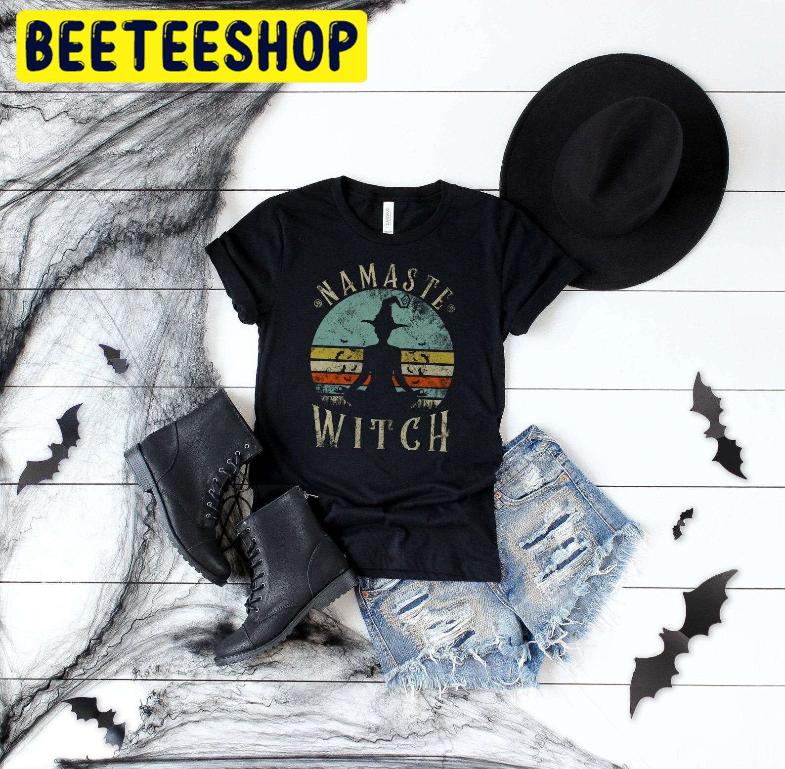 Vintage Namaste Witches Halloween Trending Unisex Shirt Vintage Namaste Witches Halloween Trending Unisex Shirt