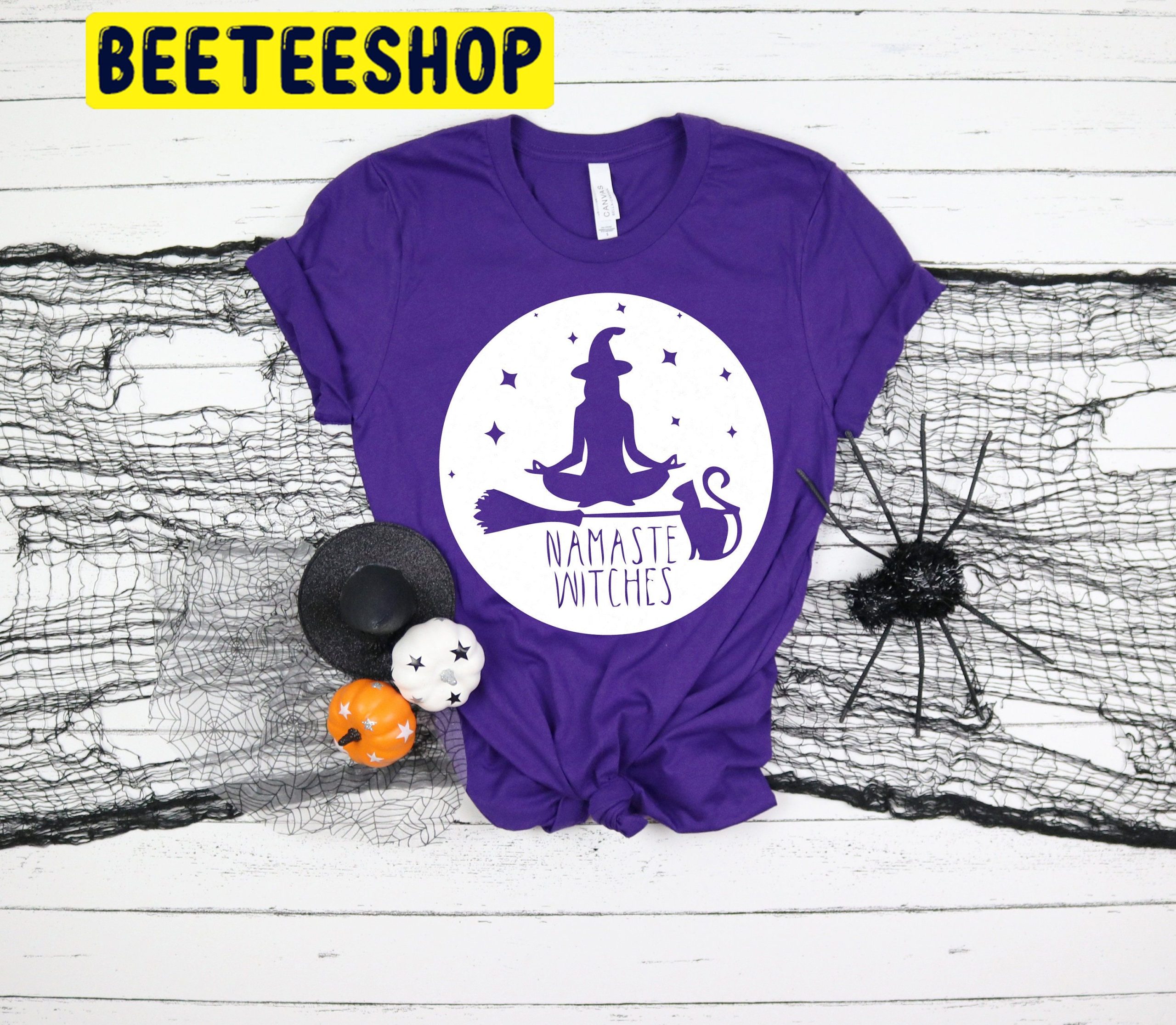 Vintage Namaste Witches Yoga Halloween Trending Unisex Shirt Vintage Namaste Witches Yoga Halloween Trending Unisex Shirt