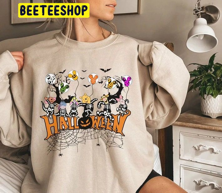 Vintage Pooh And Friends Halloween Cartoon Pooh Balloon Trending Unisex Shirt Vintage Pooh And Friends Halloween Cartoon Pooh Balloon Trending Unisex Shirt