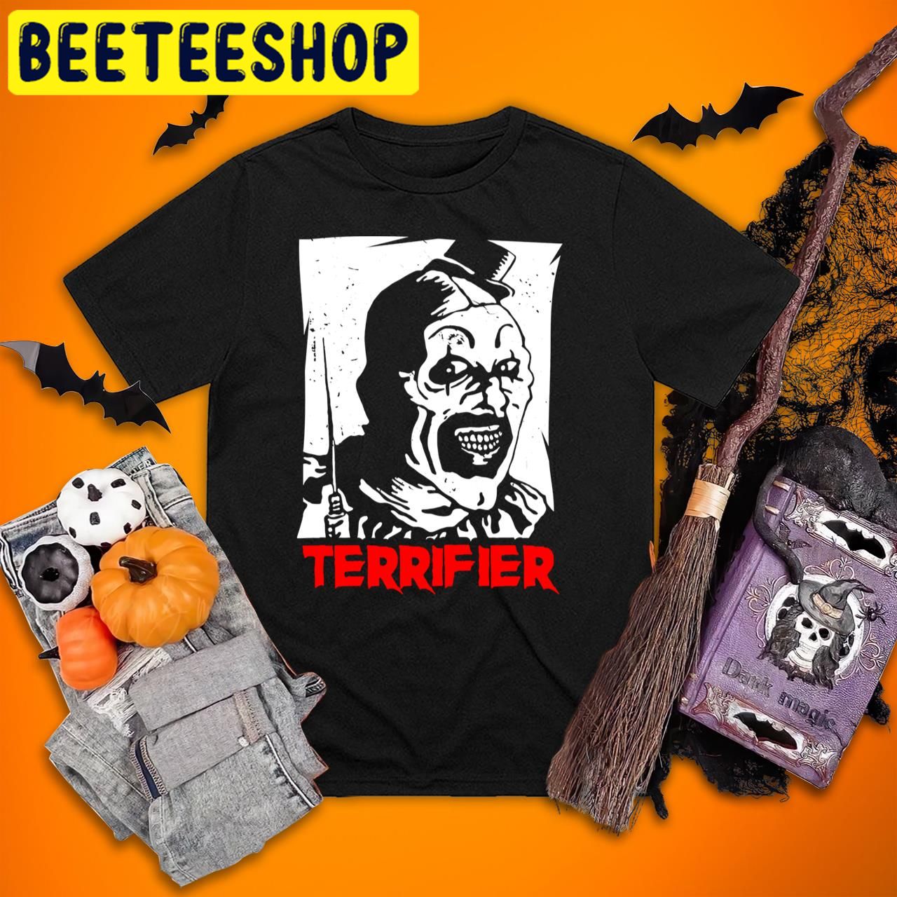 Vintage Retro Horror Terrifier Halloween Trending Unisex T-Shirt Vintage Retro Horror Terrifier Halloween Trending Unisex T-Shirt