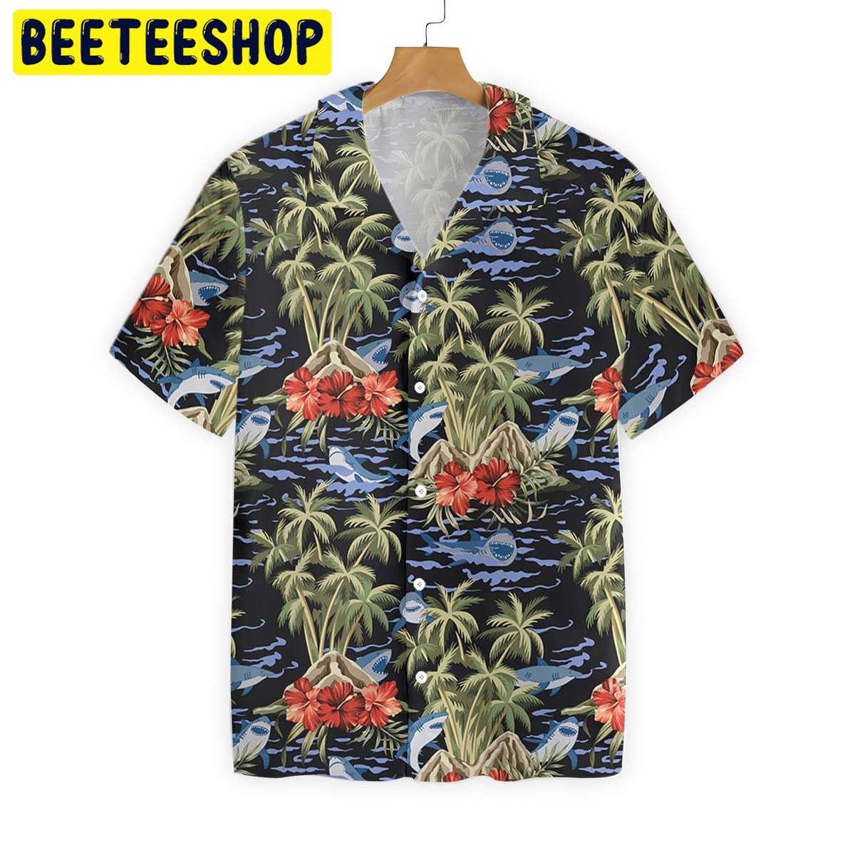 Vintage Shark Trending Hawaiian Shirt Vintage Shark Trending Hawaiian Shirt