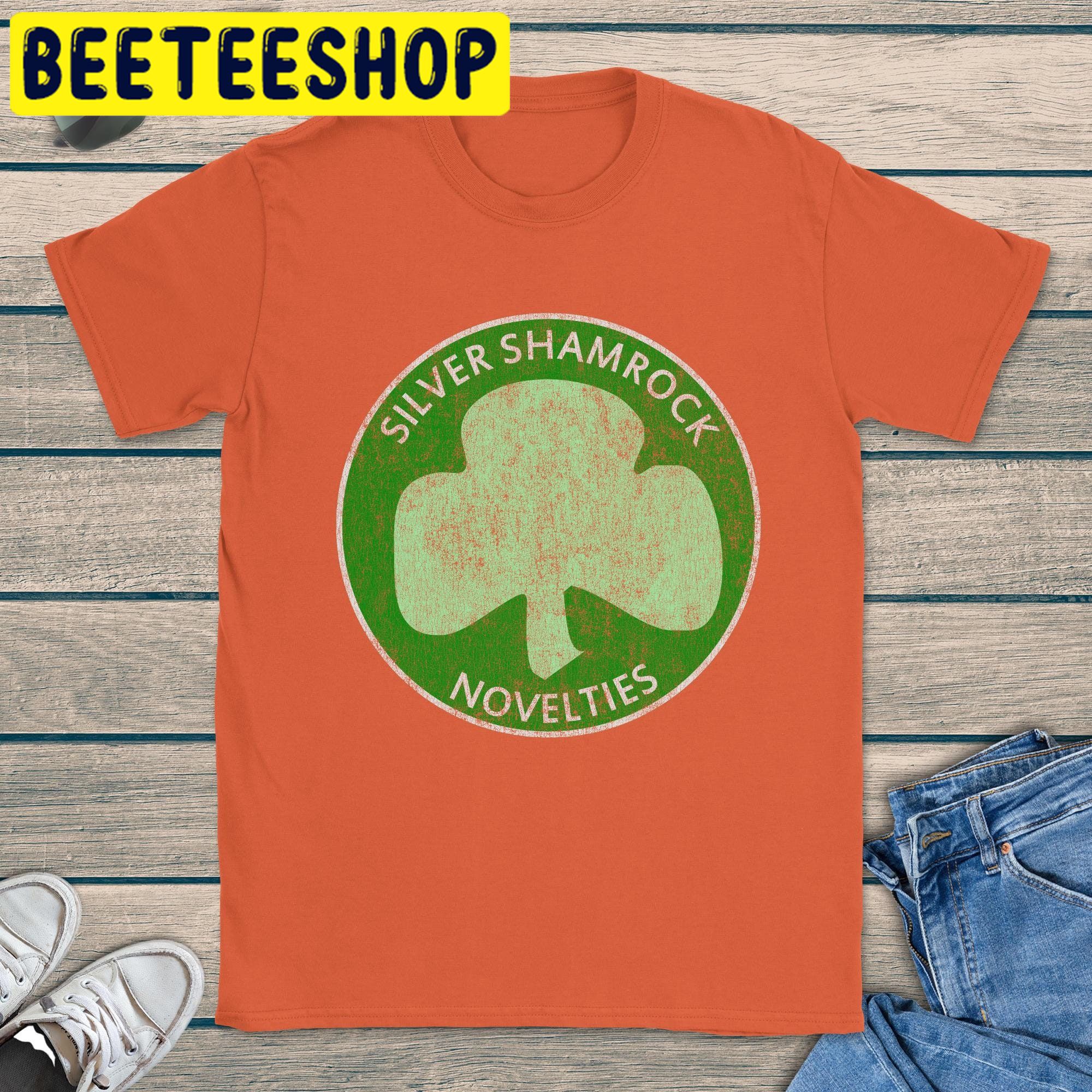 Vintage Silver Shamrock Novelties Halloween Trending Unisex Shirt Vintage Silver Shamrock Novelties Halloween Trending Unisex Shirt