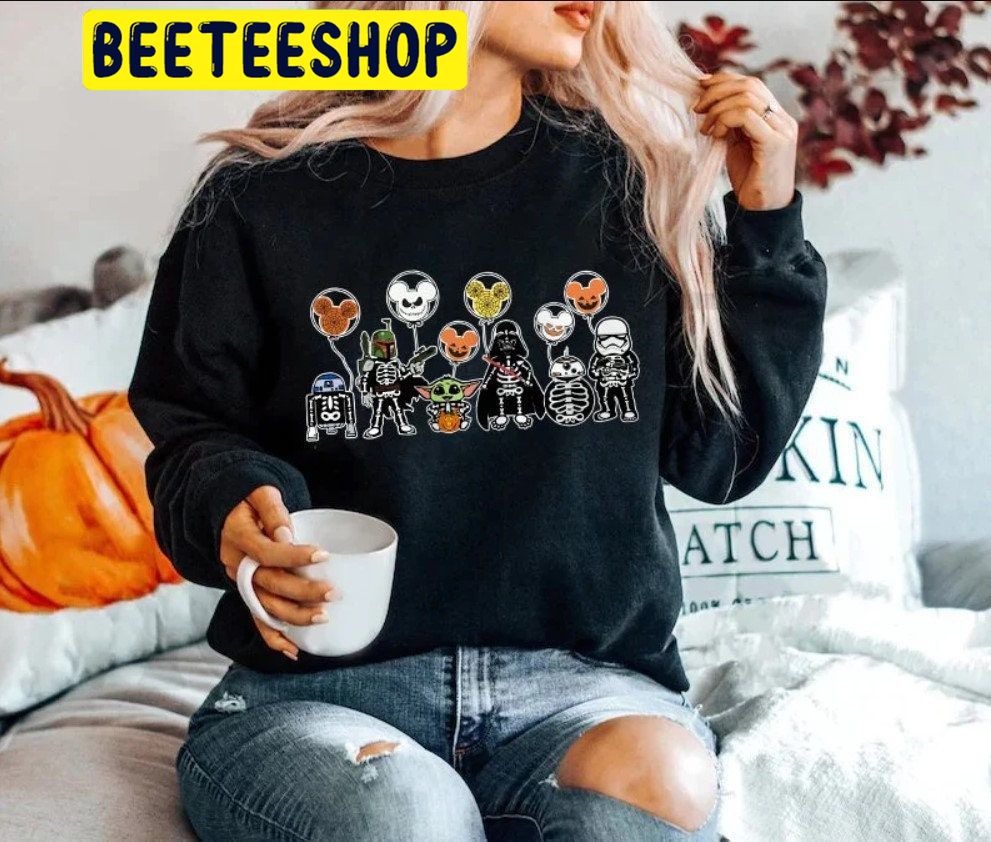 Vintage Stitch Disney Mickey Balloons HalloweenTrending Unisex Shirt Vintage Stitch Disney Mickey Balloons HalloweenTrending Unisex Shirt