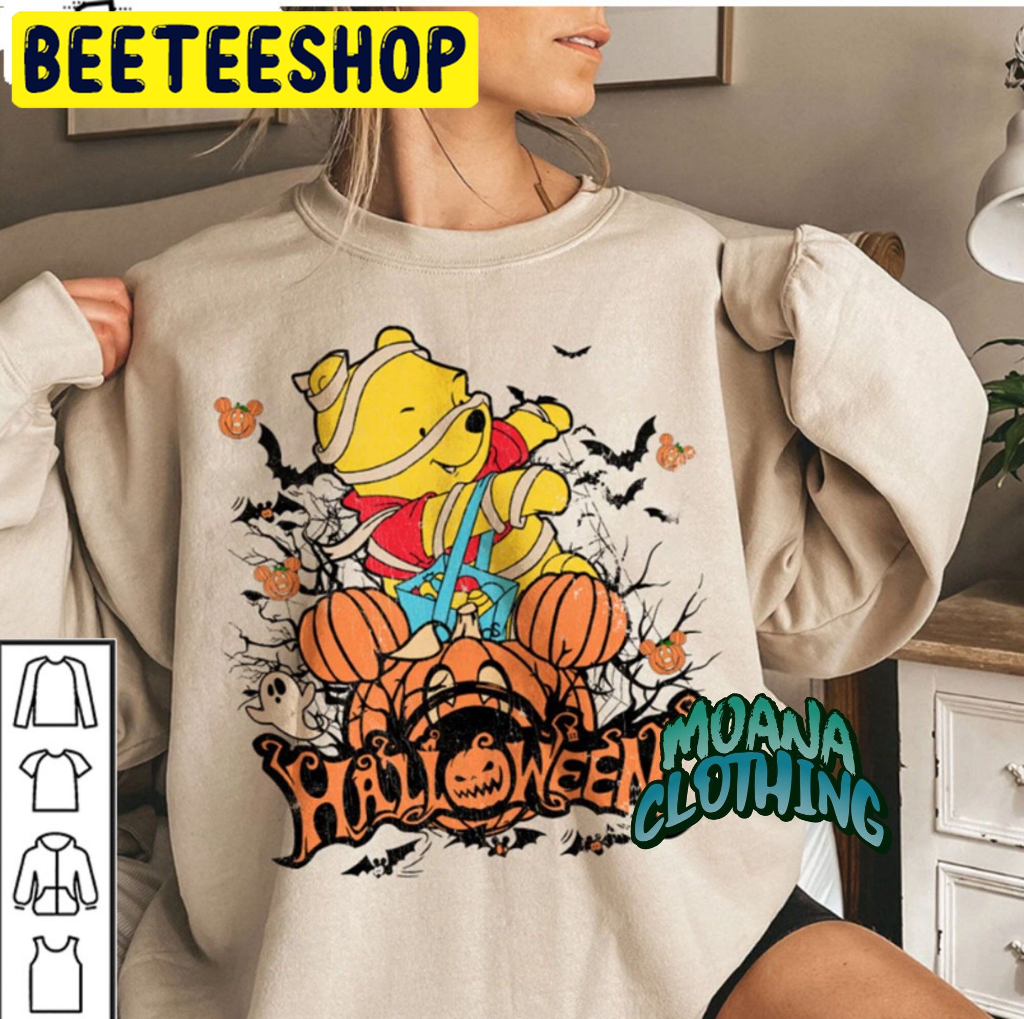 Vintage Style Winnie The Pooh Halloween Trending Unisex Shirt Vintage Style Winnie The Pooh Halloween Trending Unisex Shirt