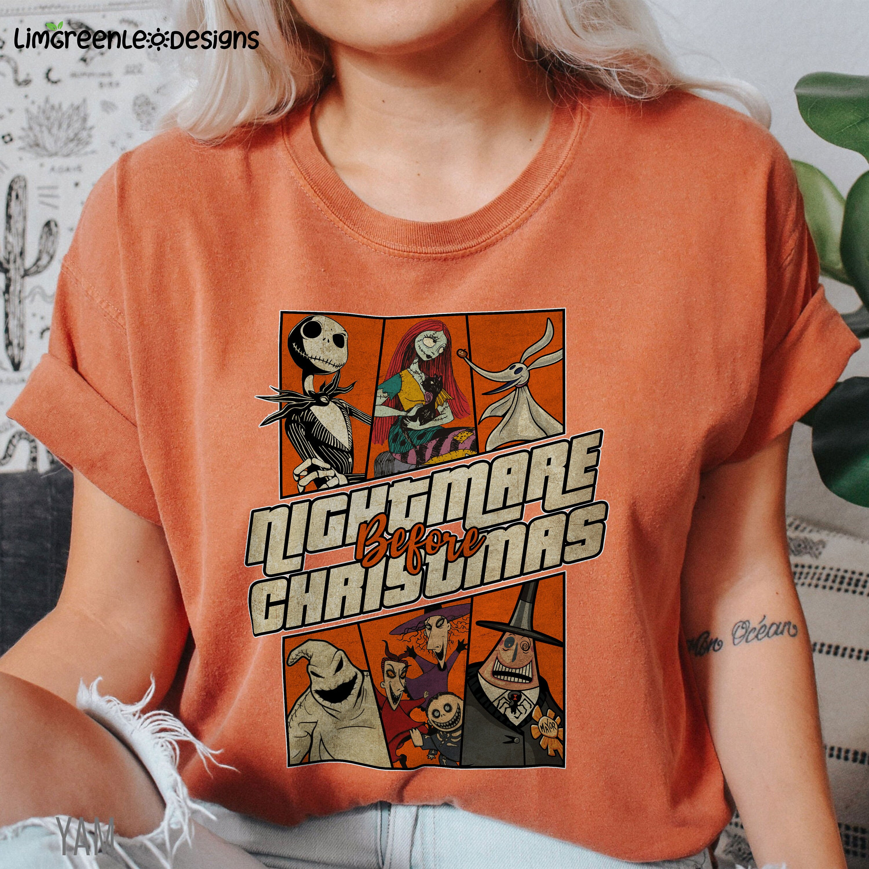 Vintage The Nightmare Before Christmas Characters Halloween Party Trending Unisex Shirt Vintage The Nightmare Before Christmas Characters Halloween Party Trending Unisex Shirt