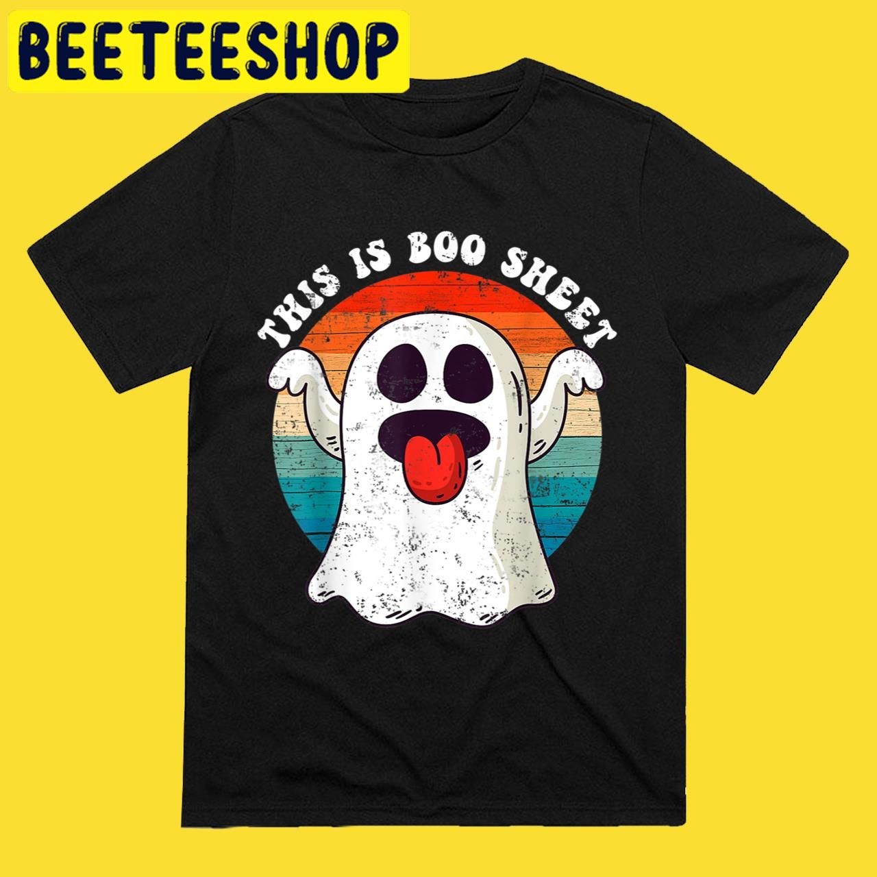 Vintage This Is Boo Sheet Happy Men Women Halloween Trending Unisex T-Shirt Vintage This Is Boo Sheet Happy Men Women Halloween Trending Unisex T-Shirt