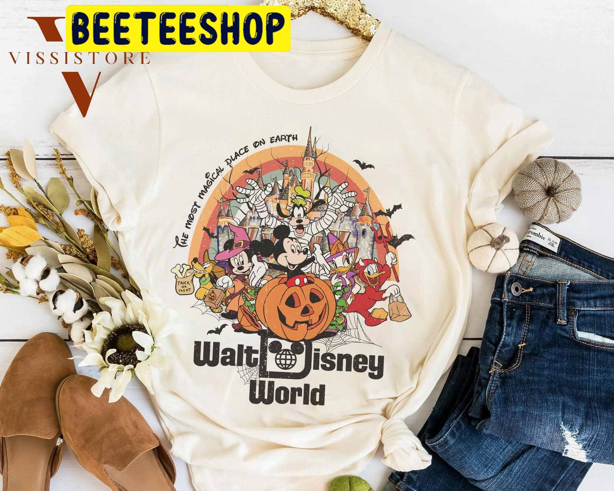 Vintage Walt Disney World Halloween Mickey And Friends HalloweenTrending Unisex Shirt Vintage Walt Disney World Halloween Mickey And Friends HalloweenTrending Unisex Shirt