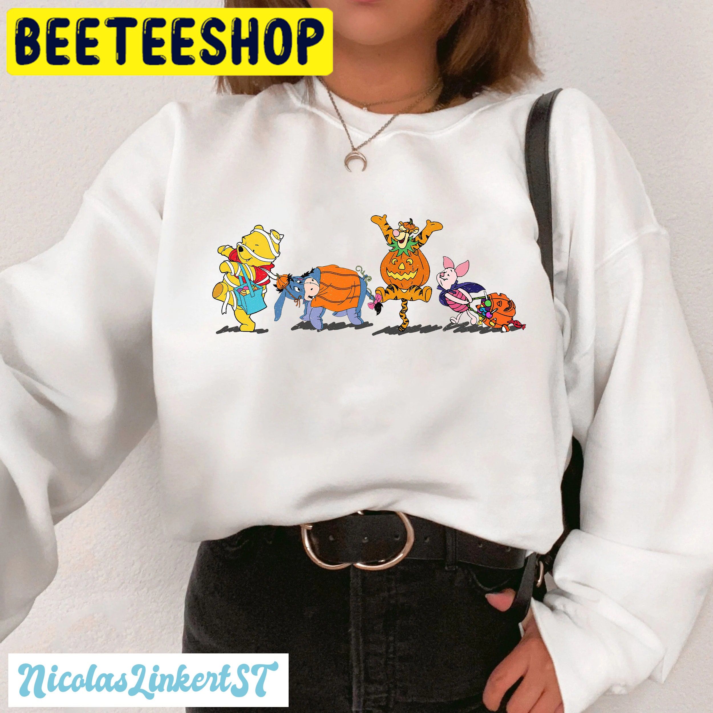 Vintage Winnie The Pooh Anf Firend Halloween Trending Unisex Shirt Vintage Winnie The Pooh Anf Firend Halloween Trending Unisex Shirt