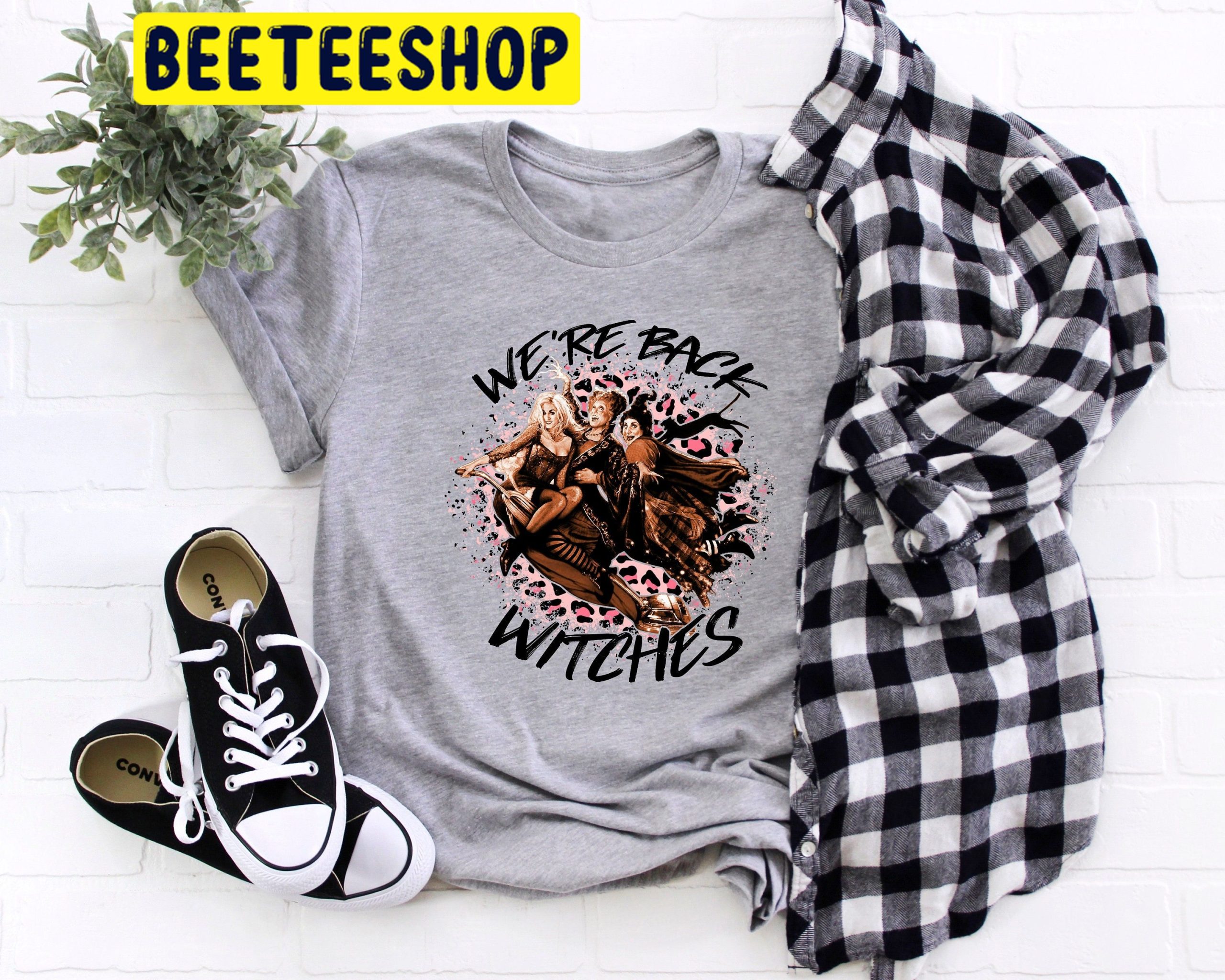 We're Back Witches Hocus Pocus Halloween Trending Unisex Shirt We're Back Witches Hocus Pocus Halloween Trending Unisex Shirt