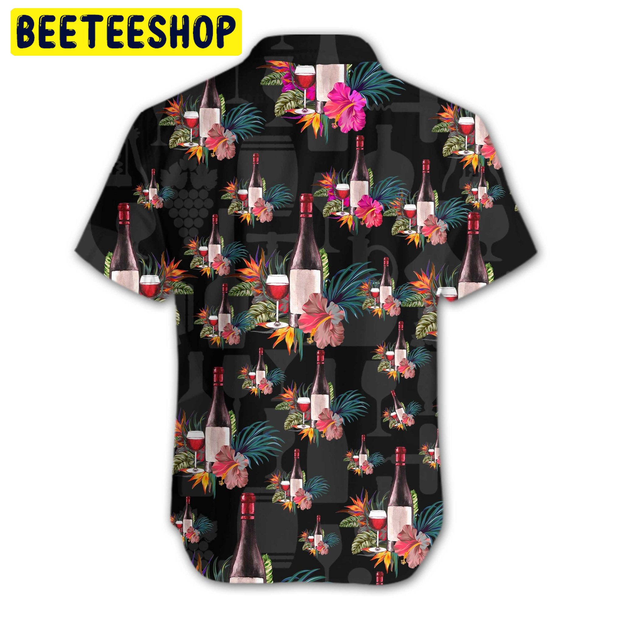 Wine Flower Trending Hawaiian Shirt Wine Flower Trending Hawaiian Shirt
